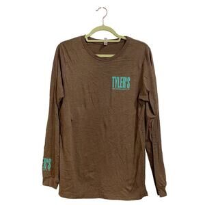 Tyler’s The Woodlands Brown Long Sleeve Tee Shirt Sz M